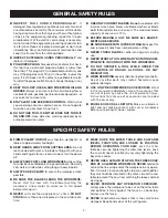 Preview for 4 page of Ryobi TS1342LBF Operator'S Manual