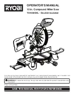 Ryobi TS1354DXL Operator'S Manual preview