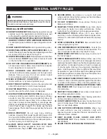 Предварительный просмотр 3 страницы Ryobi tss100l1 Operator'S Manual