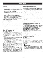 Предварительный просмотр 6 страницы Ryobi Uproar P3800 Operator'S Manual