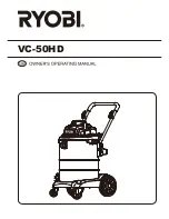 Preview for 1 page of Ryobi VC-50HD Owner'S Operating Manual