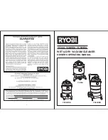 Ryobi VC30A Owner'S Operating Manual preview