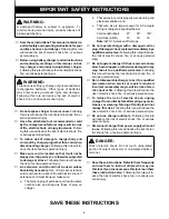 Preview for 4 page of Ryobi VC722 Operator'S Manual