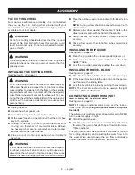 Preview for 9 page of Ryobi WS731 Operator'S Manual