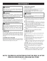 Preview for 17 page of Ryobi WS750L Operator'S Manual