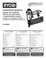 Ryobi YG200BN2 Operator'S Manual preview