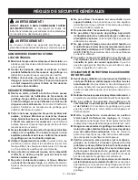 Предварительный просмотр 11 страницы Ryobi YN100A Operator'S Manual