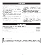 Preview for 26 page of Ryobi YN200BND Operator'S Manual