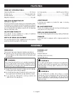 Preview for 8 page of Ryobi YN200BNE Operator'S Manual