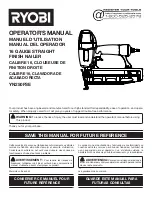 Preview for 1 page of Ryobi YN250FSE Operator'S Manual