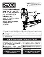 Ryobi YN250SFD Operator'S Manual preview