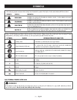 Предварительный просмотр 4 страницы Ryobishi p125 Operator'S Manual