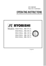 Ryobishi RB-07CA Operating Instructions Manual preview