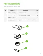 Предварительный просмотр 4 страницы Ryonet PRCO-RH250MTGHDW Assembly Instructions Manual