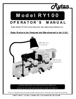 Предварительный просмотр 1 страницы Rytan RY100 Operator'S Manual