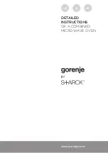 S+ARCK GORENJE BCM547ST Detailed Instructions preview