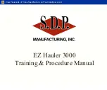 Предварительный просмотр 1 страницы S.D.P. EZ Hauler 3000 Training & Procedure Manual