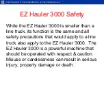 Предварительный просмотр 3 страницы S.D.P. EZ Hauler 3000 Training & Procedure Manual