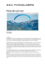 S.E.A. Paragliders FireStarter Pilot'S Manual preview