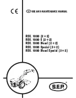 S.E.P. REV. 1000 E (2+2) Use And Maintenance Manual preview