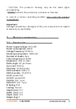 Preview for 4 page of S-Lighting S-BLINDER User Manual