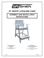 Предварительный просмотр 1 страницы S.R.Smith 30" SENTRY LIFEGUARDCHAIR Assembly And Installation Instructions Manual