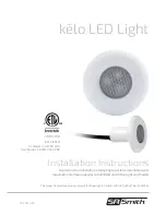 S.R.Smith kelo LED light Installation Instructions Manual preview