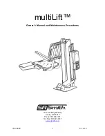 S.R.Smith MultiLift Owner'S Manual And Maintenance Instructions preview