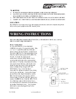 Предварительный просмотр 4 страницы S.R.Smith SRS-TX-30 Installation Instructions Manual