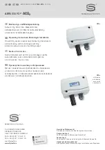 S+S Regeltechnik AERASGARD ACO2 Operating Instructions, Mounting & Installation preview