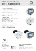 Предварительный просмотр 1 страницы S+S Regeltechnik AERASGARD AFTM- LQ-CO2 -Modbus Operating Instructions Manual