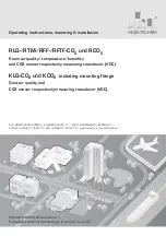 S+S Regeltechnik AERASGARD RLQ-CO2 Operating Instructions, Mounting & Installation preview