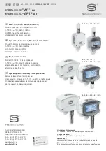 Предварительный просмотр 1 страницы S+S Regeltechnik HYGRASGARD AFTF Series Operating Instructions, Mounting & Installation