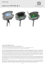 Preview for 23 page of S+S Regeltechnik HYGRASGARD KFTF-20-VA Series Operating Instructions, Mounting & Installation