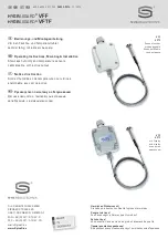 Предварительный просмотр 1 страницы S+S Regeltechnik HYGRASGARD VFF Operating Instructions, Mounting & Installation