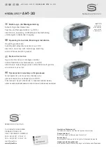 S+S Regeltechnik HYGRASREG AHT-30 Series Operating Instructions, Mounting & Installation preview