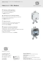 S+S Regeltechnik PREMASGARD 121 Modbus Series Operating Instructions, Mounting & Installation предпросмотр