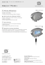 Preview for 1 page of S+S Regeltechnik PREMASREG 711 VA LCD Series Operating Instructions, Mounting & Installation