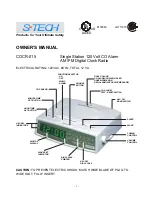 Preview for 2 page of S-Tech COCR-015 Owner'S Manual