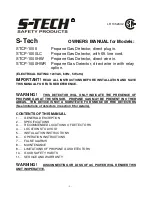 S-Tech STCP-1000 Owner'S Manual preview