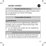 Preview for 8 page of S2G AXESS Stereo User Manual