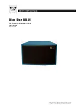 Preview for 1 page of SA Blue Box BB35 User Manual