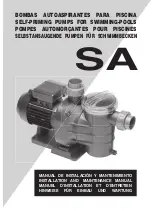 Preview for 1 page of SA SA-033-M Installation And Maintenance Manual
