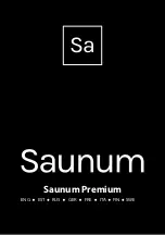 Preview for 1 page of SA Saunum Premium Instructions For Installation And Use Manual