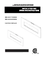 Preview for 1 page of SA WS-G-01 72 INCH Installation And Operating Instructions Manual