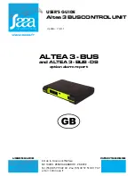 Saaa ALTEA 3-BUS User Manual preview