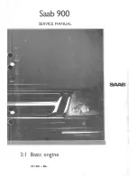 Saab 1981 900 Service Manual preview