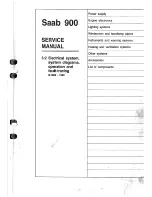 Предварительный просмотр 3 страницы Saab 1989 900 Service Manual