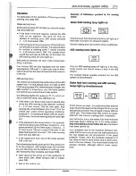 Предварительный просмотр 277 страницы Saab 1989 900 Service Manual