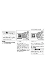 Предварительный просмотр 73 страницы Saab 2000 9-3 Owner'S Manual